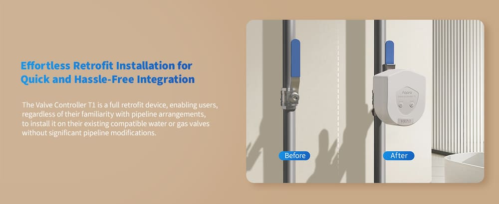 Aqara ventil na vodu montaz